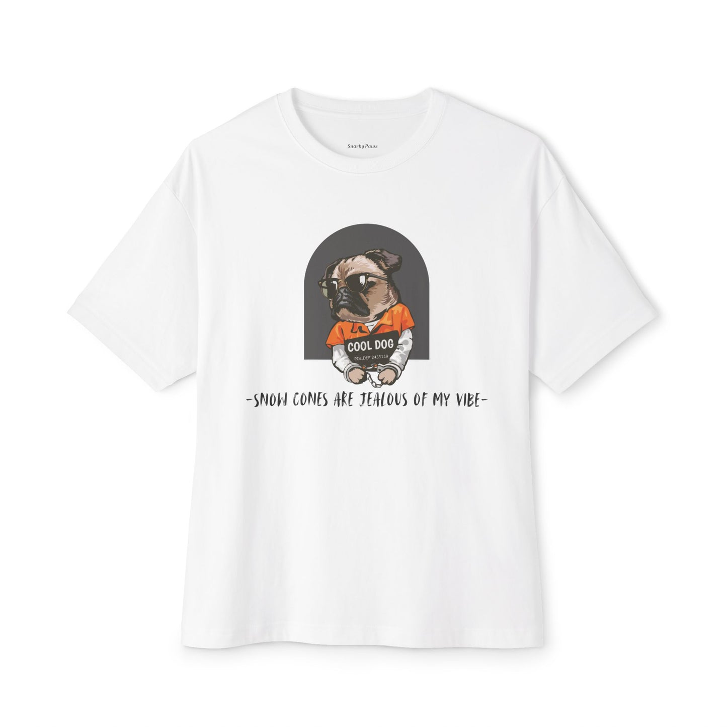 Cool Dog Oversized Tee, Cute Pet Lover Tee, Funny Dog Shirt, Dog Mom Gift, Universal Style for Casual Outfits, Perfect Pet Gift