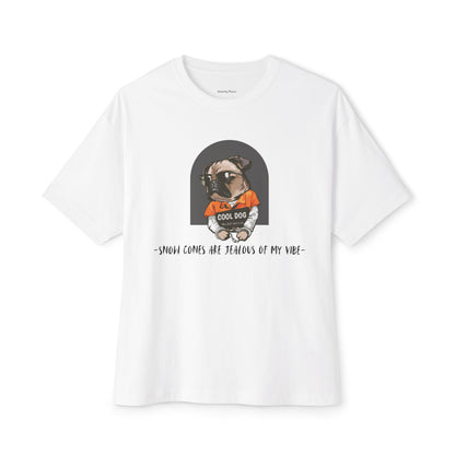 Cool Dog Oversized Tee, Cute Pet Lover Tee, Funny Dog Shirt, Dog Mom Gift, Universal Style for Casual Outfits, Perfect Pet Gift